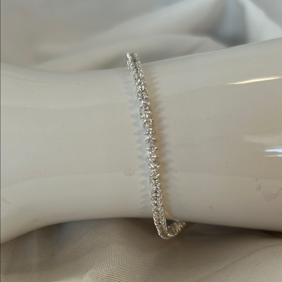 925 Silver Tennis Bracelet - Picture 2 of 7